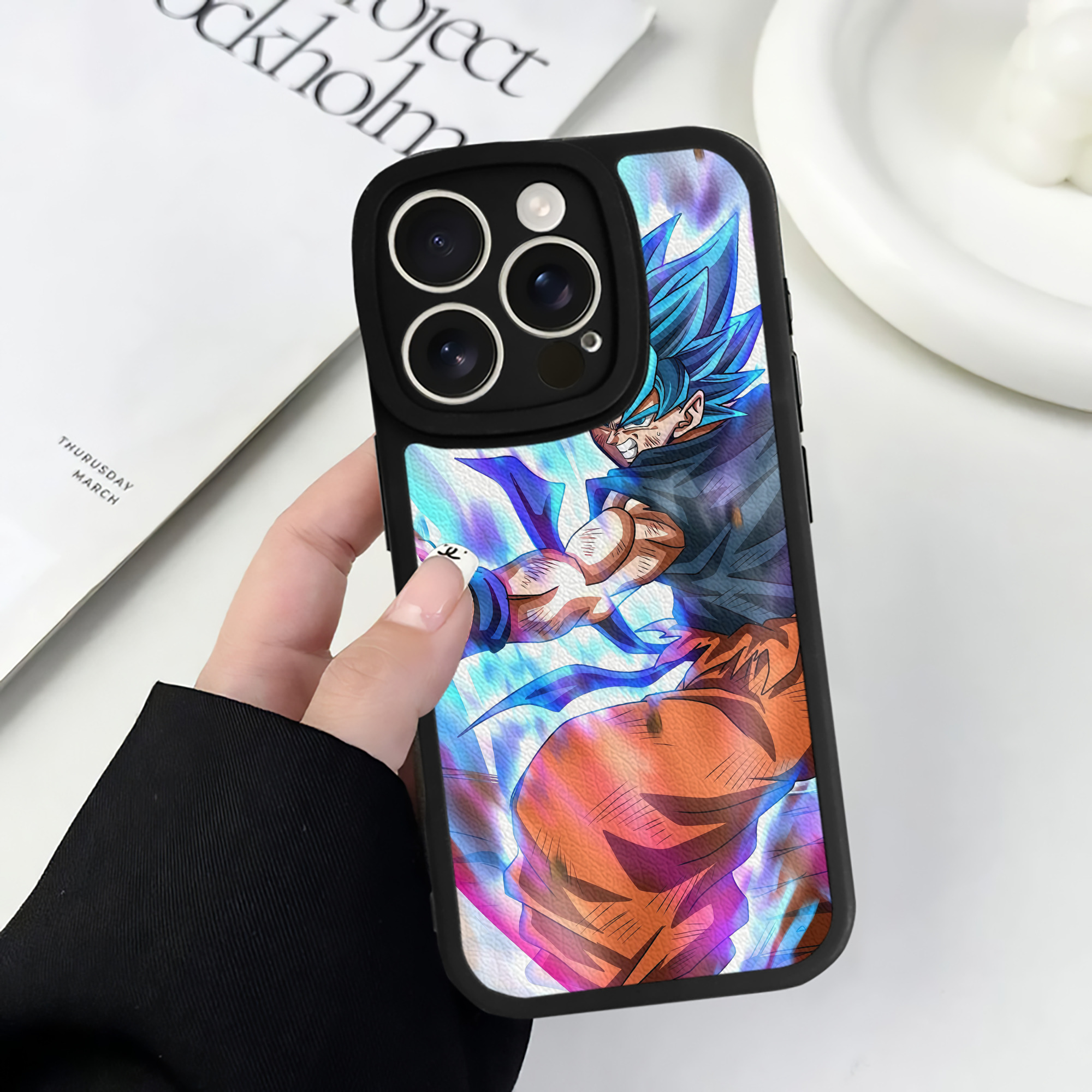 （画像用） ドラゴンボール DRAGON BALL 【iPhone 16シリーズ対応】シリコンスマホケース（レザー調） 材質：シリコン